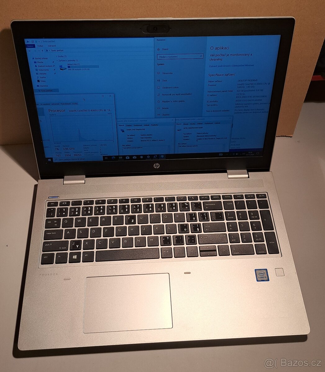 NB HP ProBook 650 G5, 8x1,9 GHz, 16 GB RAM, 500GB, Počítač