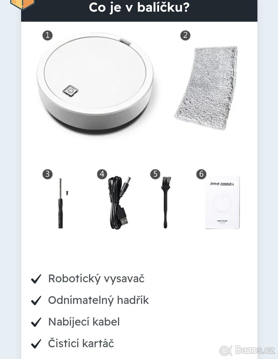 Roboticky vysavač smart vacuum