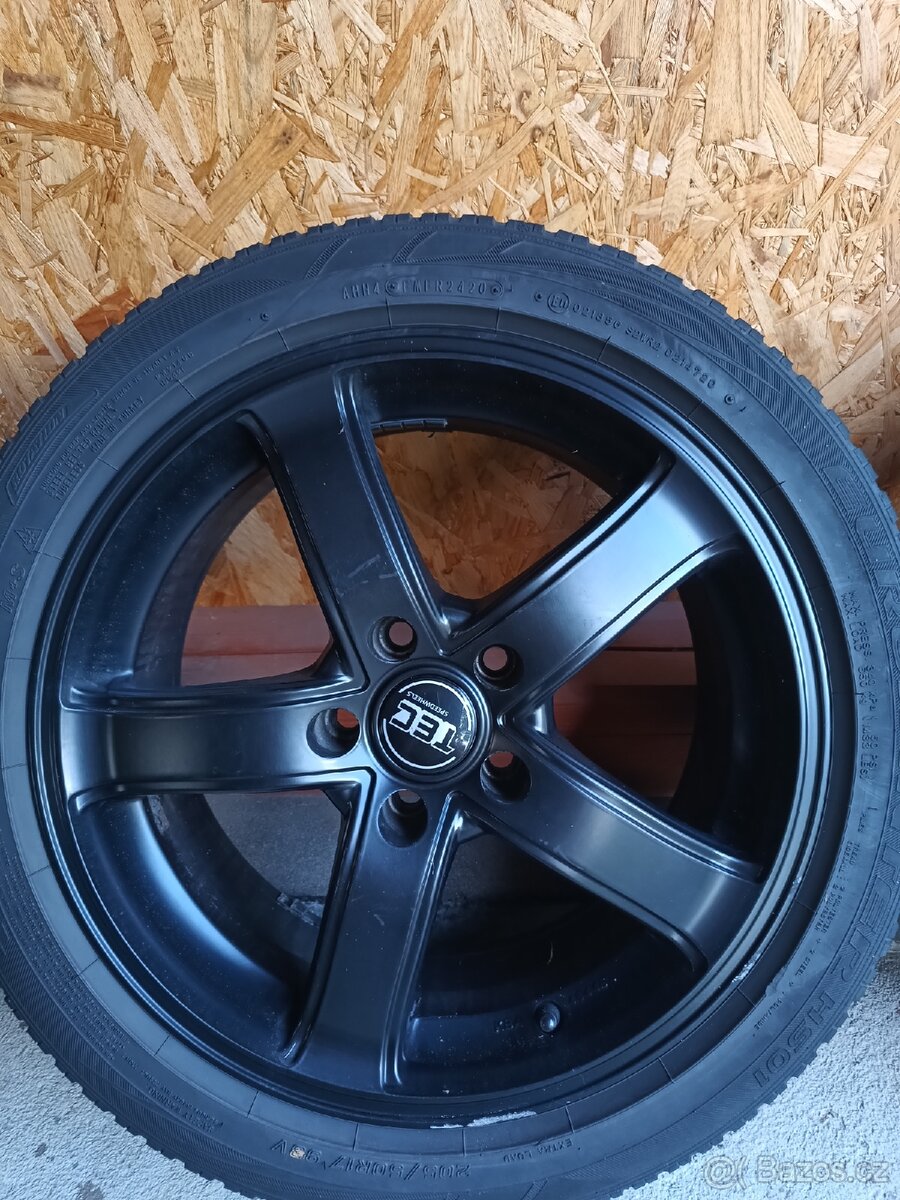 Tec kola 17, 7,5jx17, pneu zimní 205/50/R17 93V