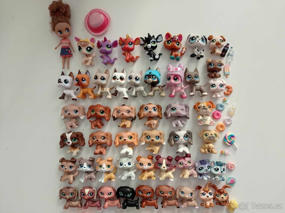 Littlest pet shop psy, liška, dráčci a jiné staré sběratelsk