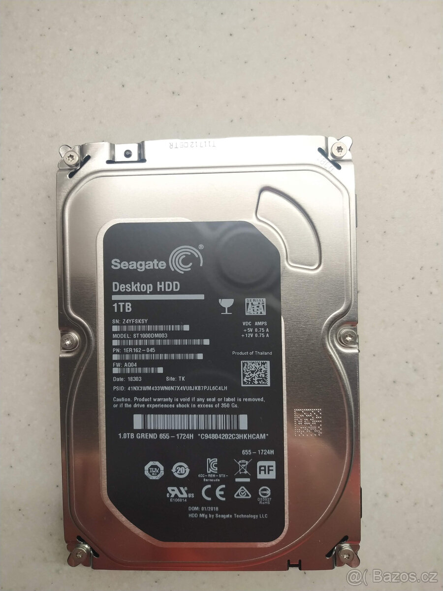 10x HDD 1TB Seagate, 7200RPM, 32MB Cache