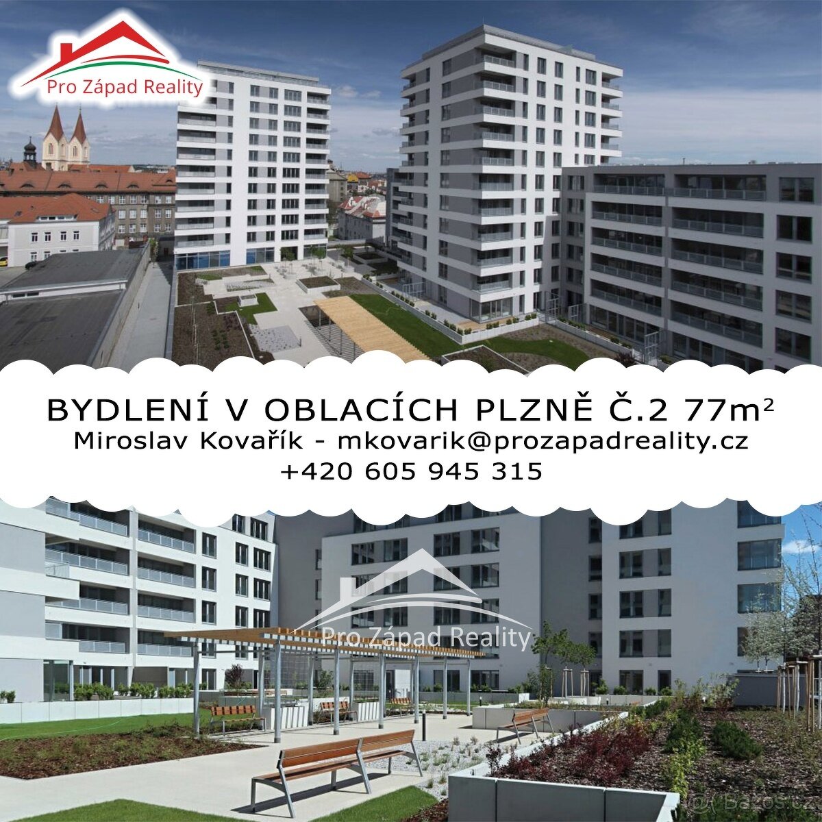 Pronájem  bytu 2+kk + L + P,  65 m2 - Plzeň - Jižní Předměst