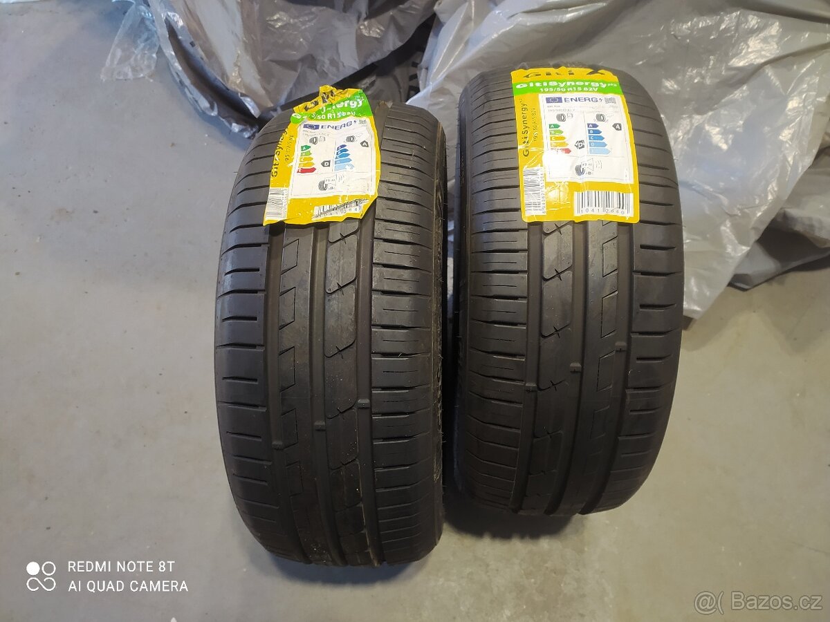 Prodám letní pneu GITI 195/50 R15 82V - nové 2 kusy