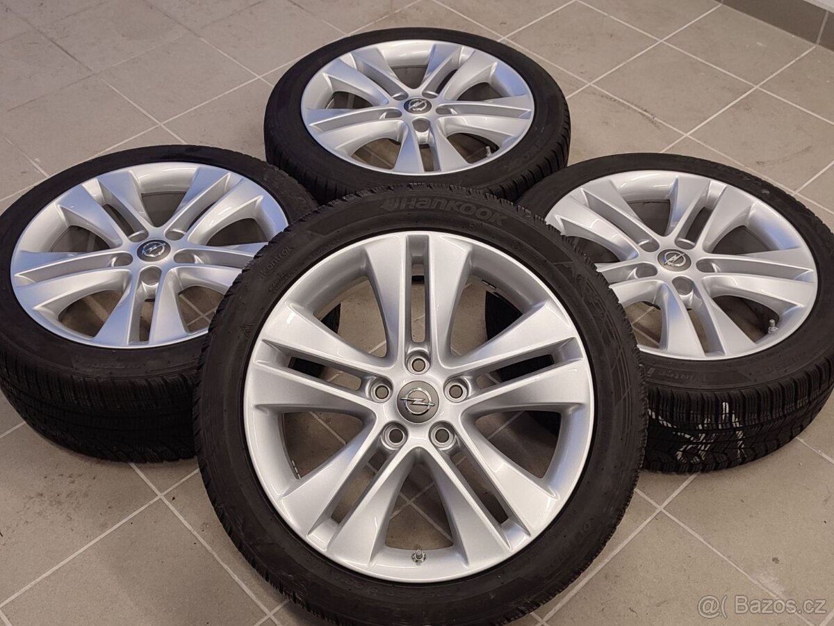 Zánovní ALU kola OPEL 18" 5x115 ET46 zimní pneu 235/45/18