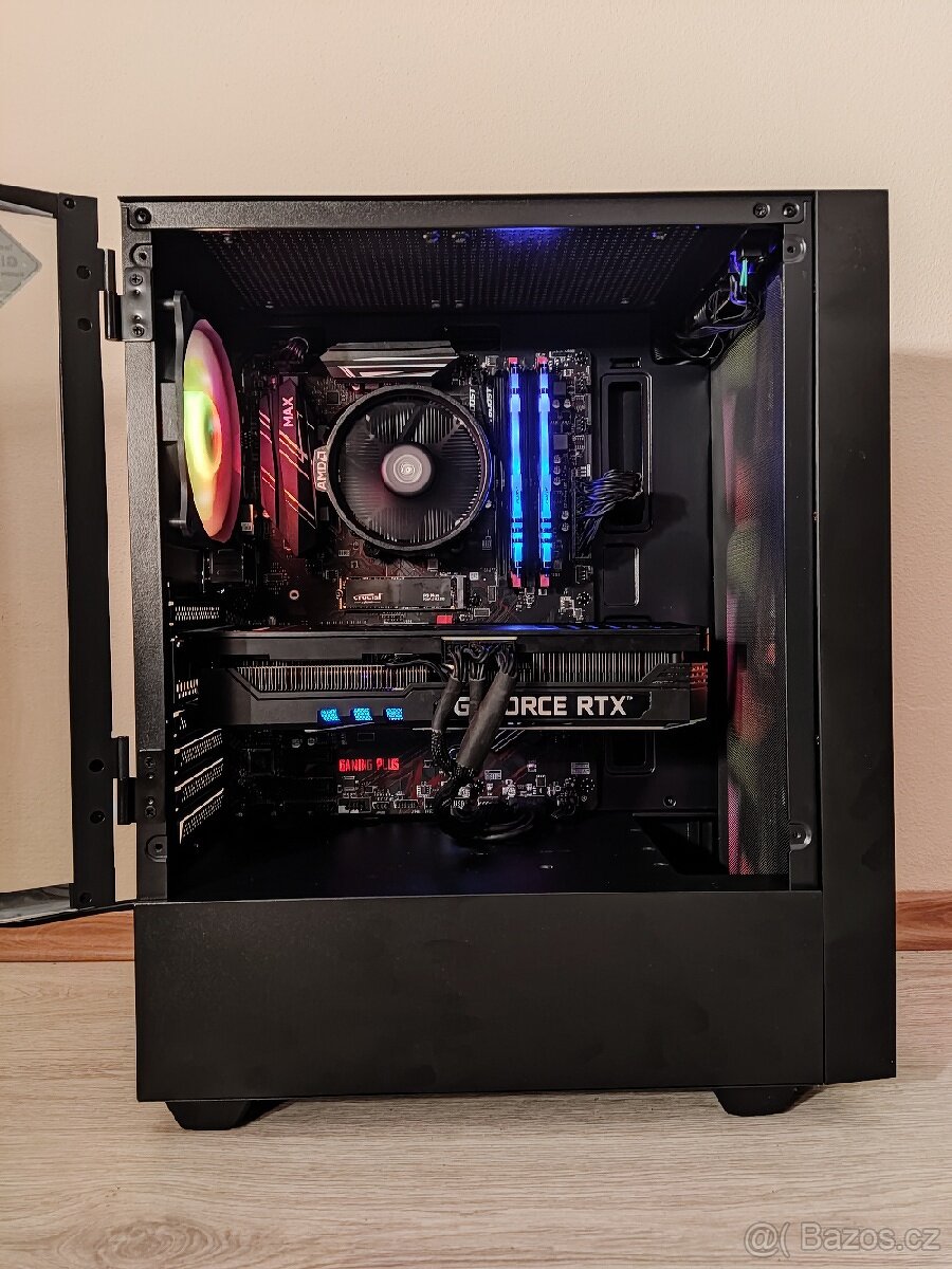 Herní PC: Ryzen 5 5500, RTX 3070 8Gb, 1tb M.2 ssd, ZÁRUKA