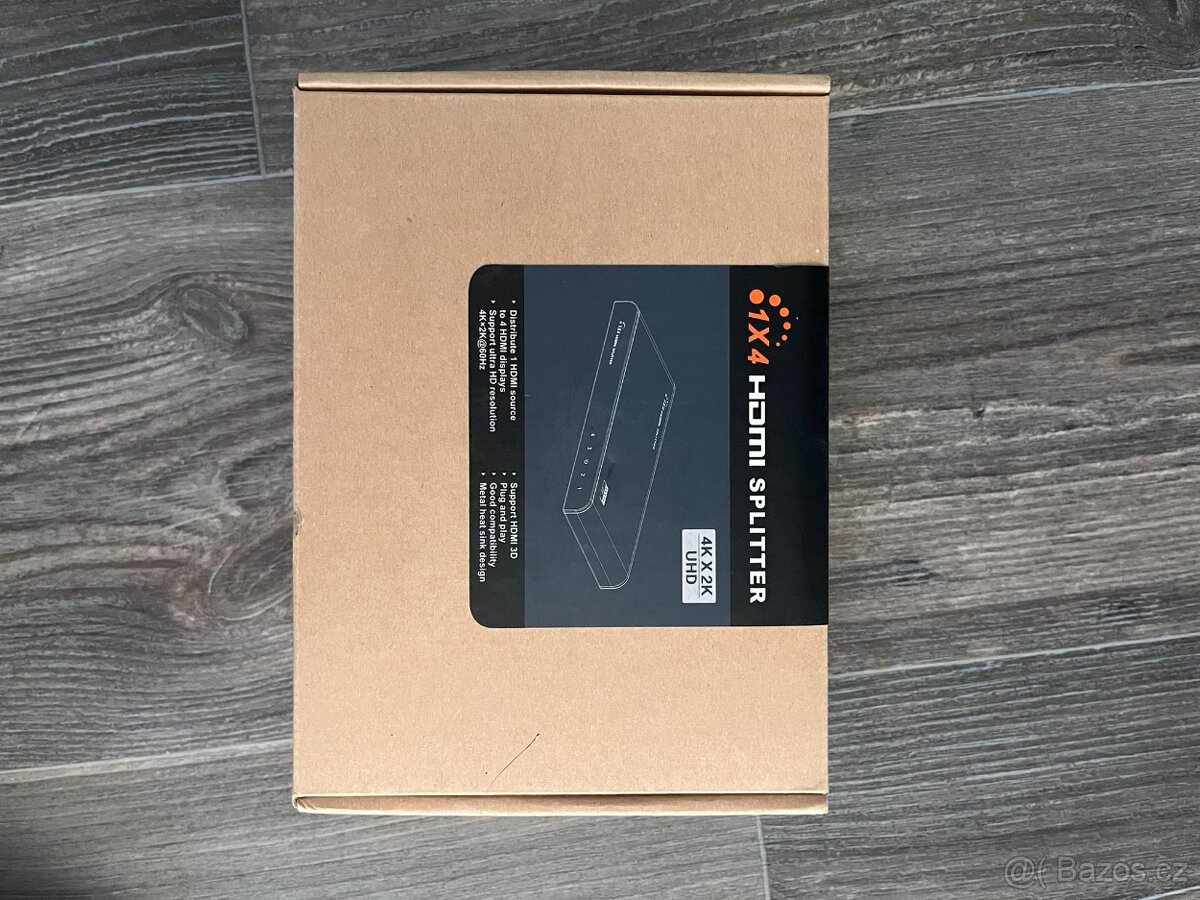 PremiumCord HDMI 2.0 splitter 1-4 porty