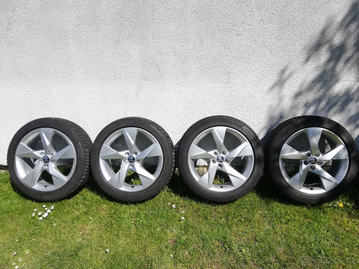 zimní alu Škoda Scala 205/50/17, alu 17" Škoda Volans 5x100