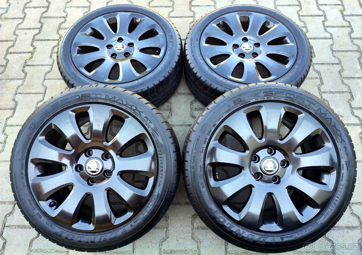 Alu kola originál Škoda Superb II, Octavia III 5x112 R17