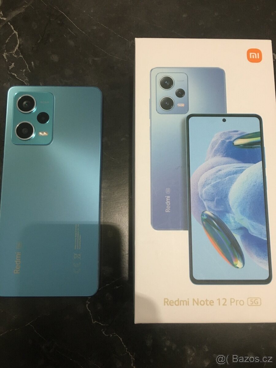 Xiaomi Redmi Note 12 pro 5g - v záruce, top stav