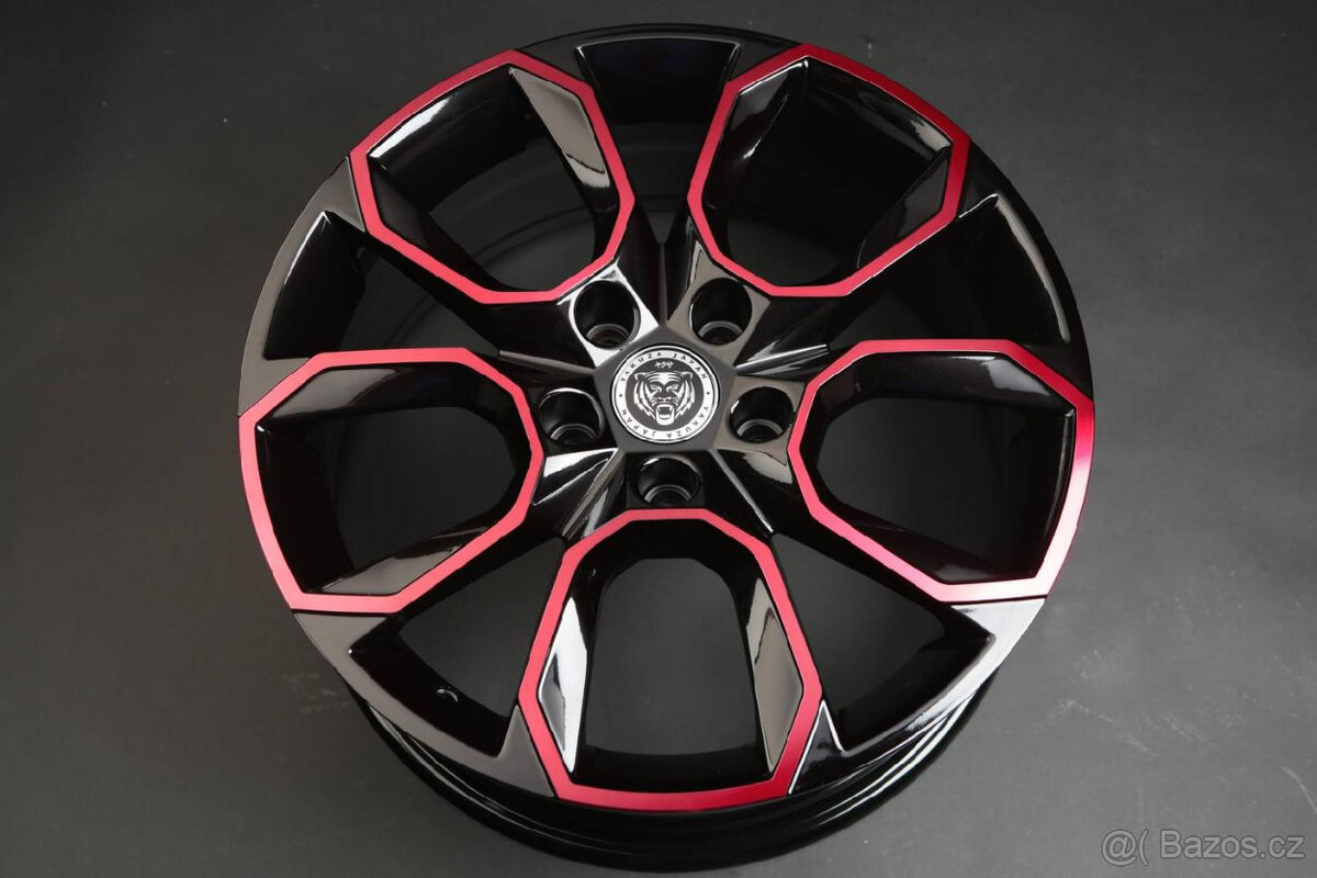 Alu kola 16"-17" 5x100 Yakuza Japan Extreme black+red