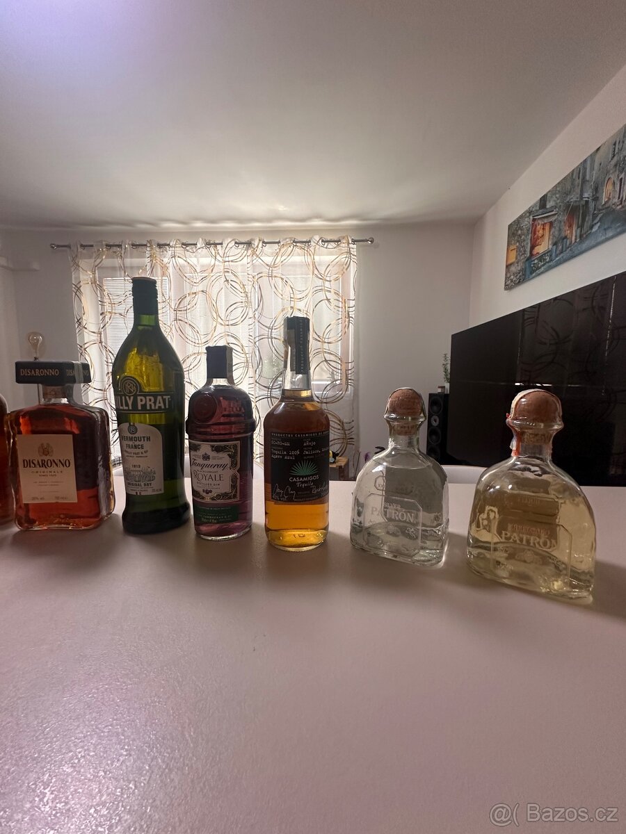 Levný alkohol Tequila, Johnie Walker, Bulleit Bourbon...