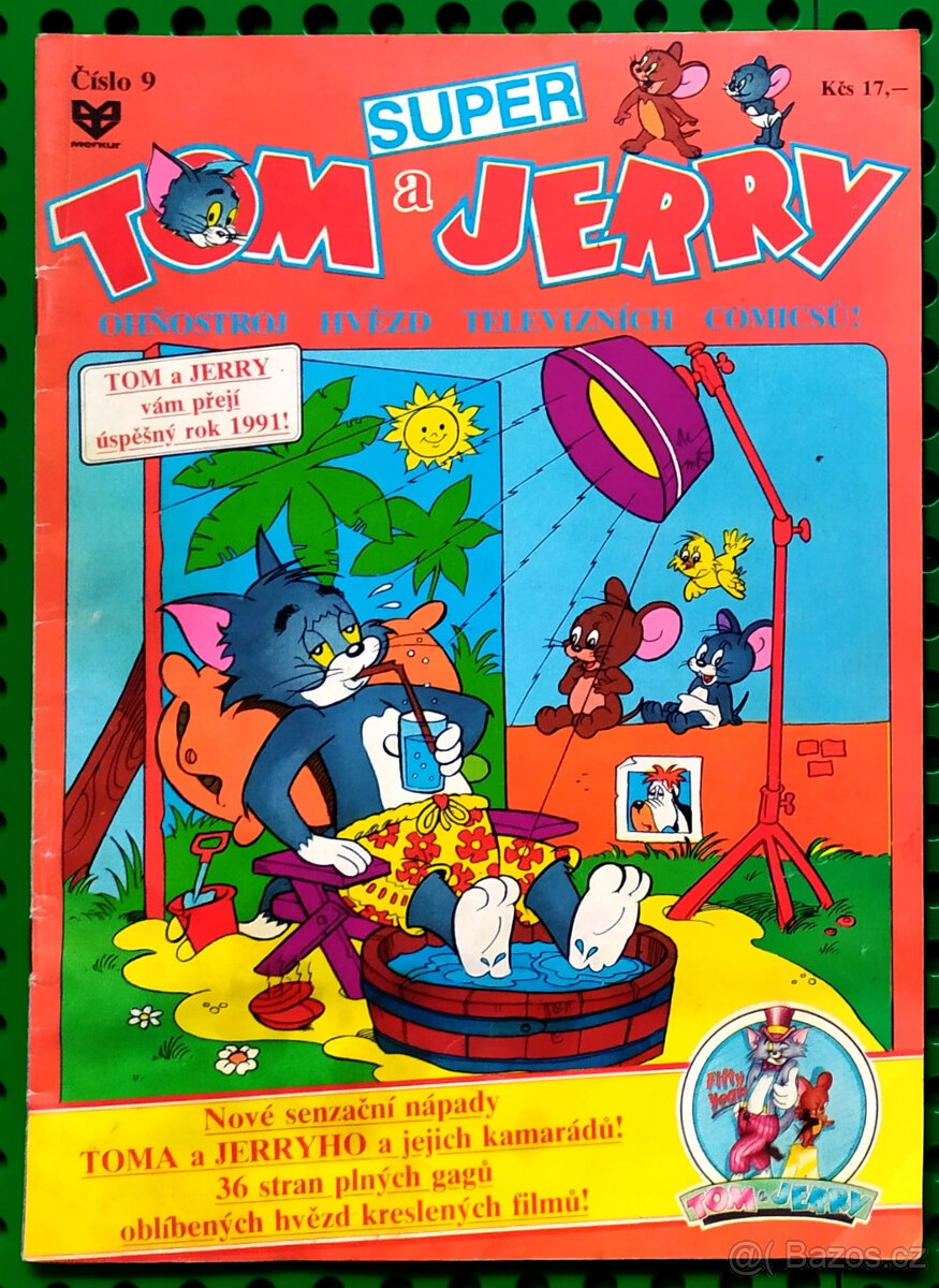 2 x Komiks TOM A JERRY č. 9+13 /1991 Merkur pěkné