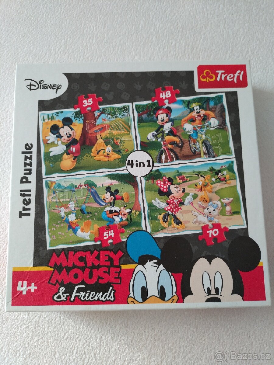 Puzzle 4in1 Mickey Mouse