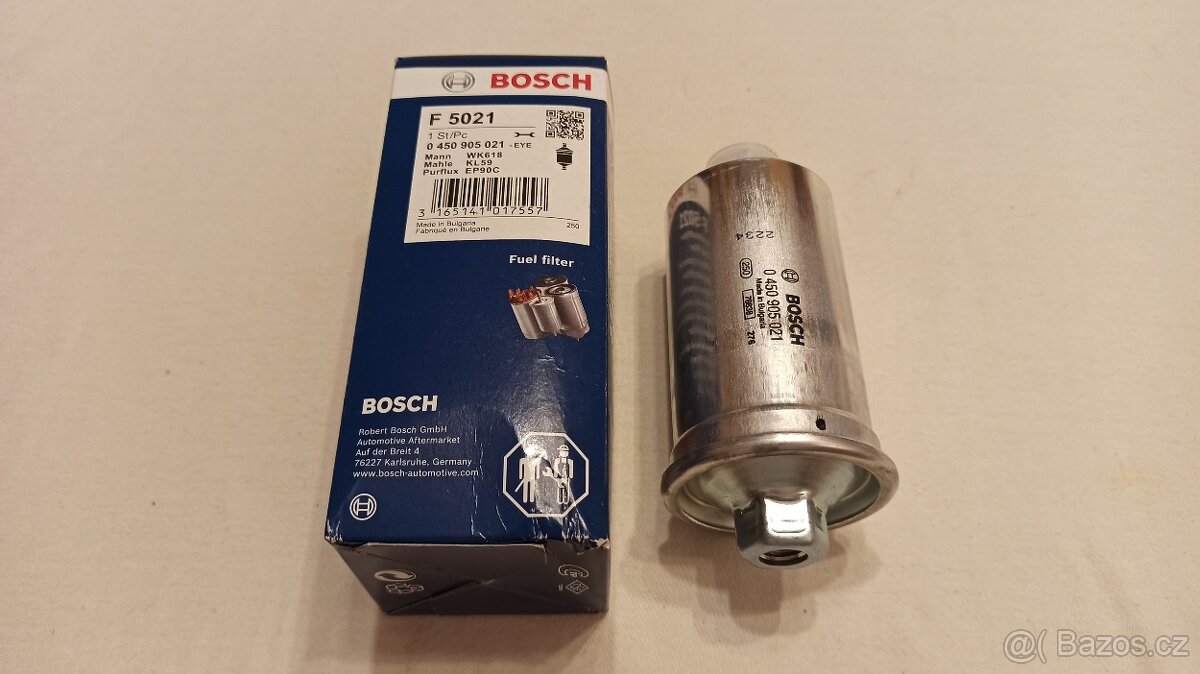 Palivový filtr BOSCH se závitem M12 M14 0450905021