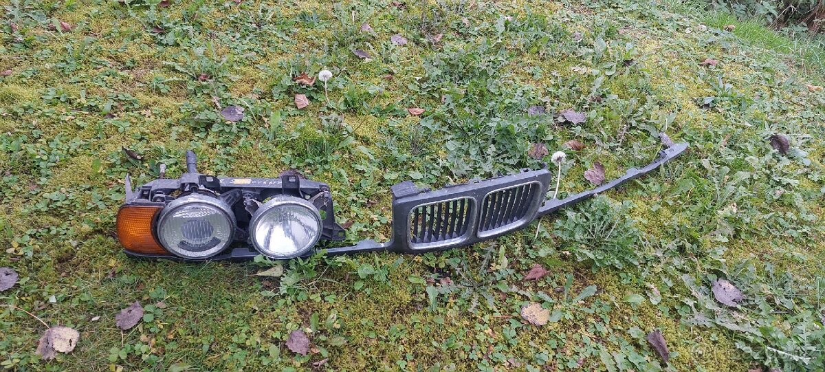 Bmw E34 2.5 benzín diferák,řízení, přední okno zadní lampy