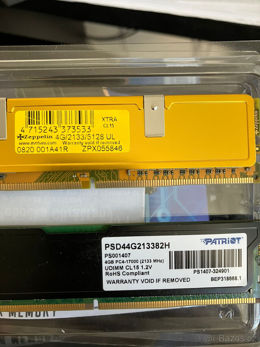 2X DDR3 CL 15 4 GB