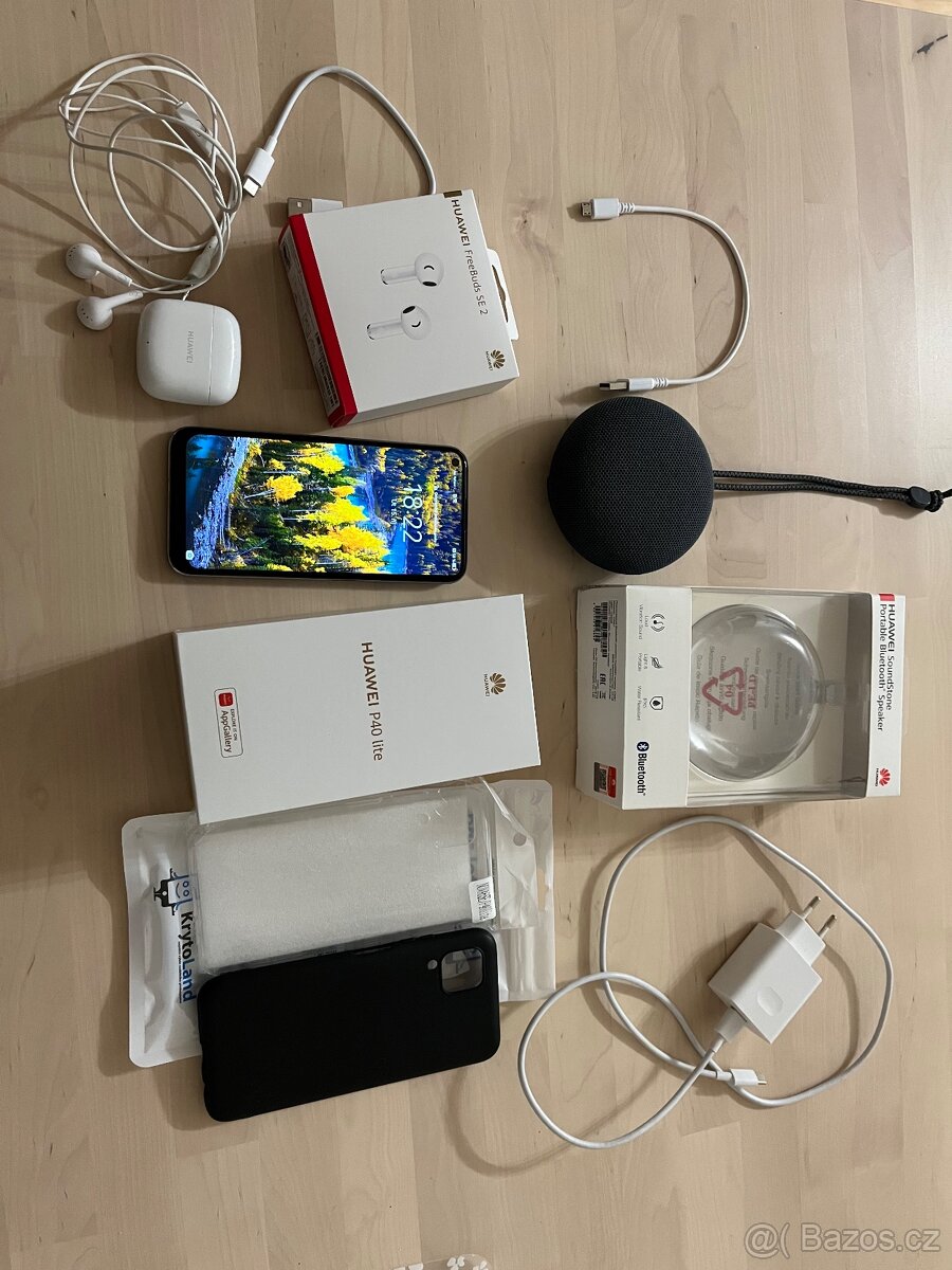 Huawei P40 lite 128GB+ bezdratova sluch.+ reprak