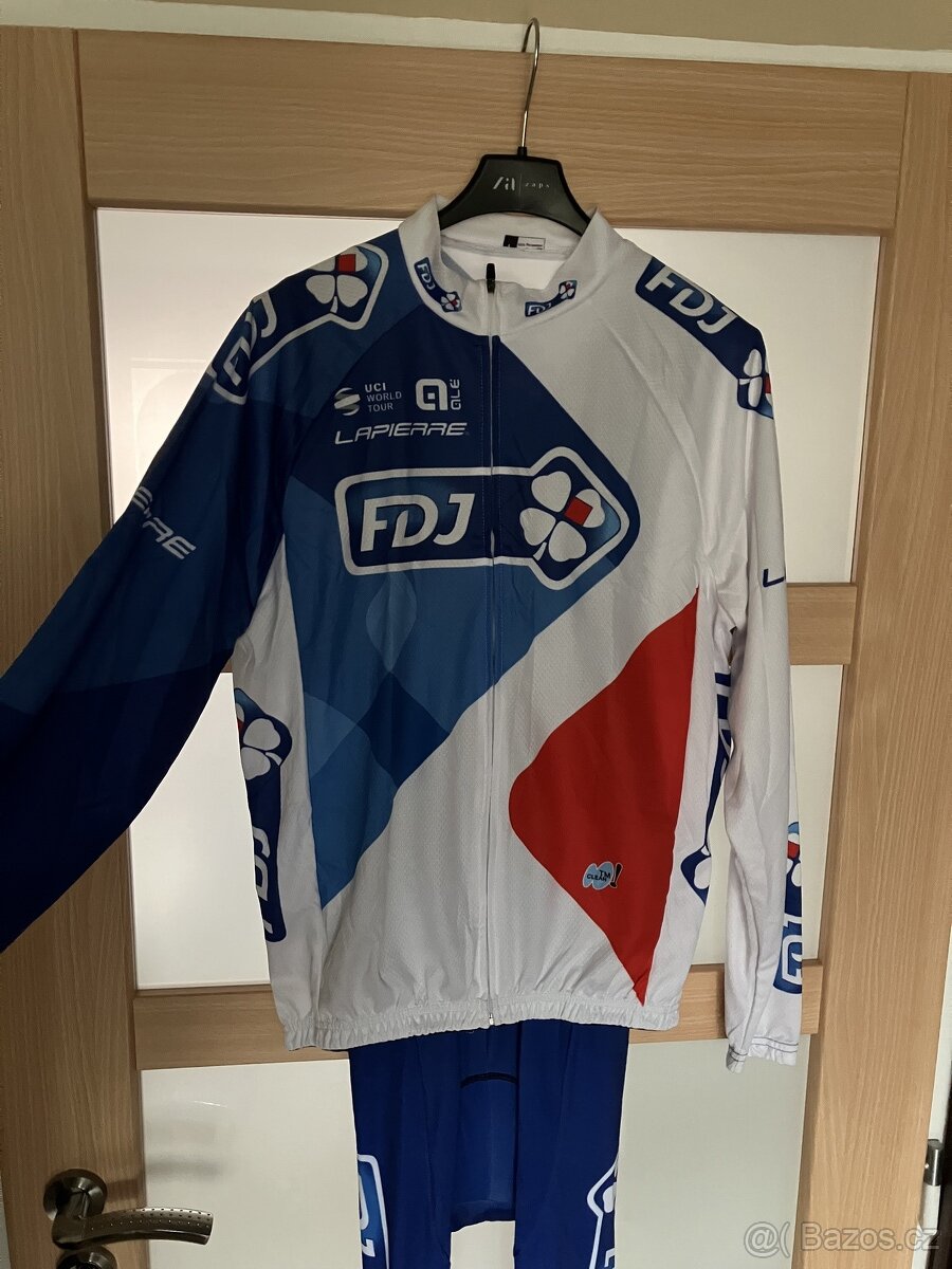 cyklistický dres FDJ - dlouhý