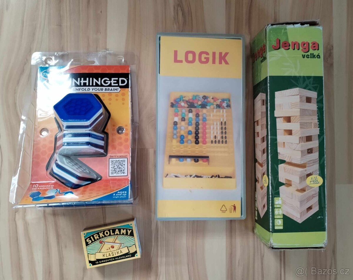 Hry - logik, Jenga vež, sirkolamy, logická hra