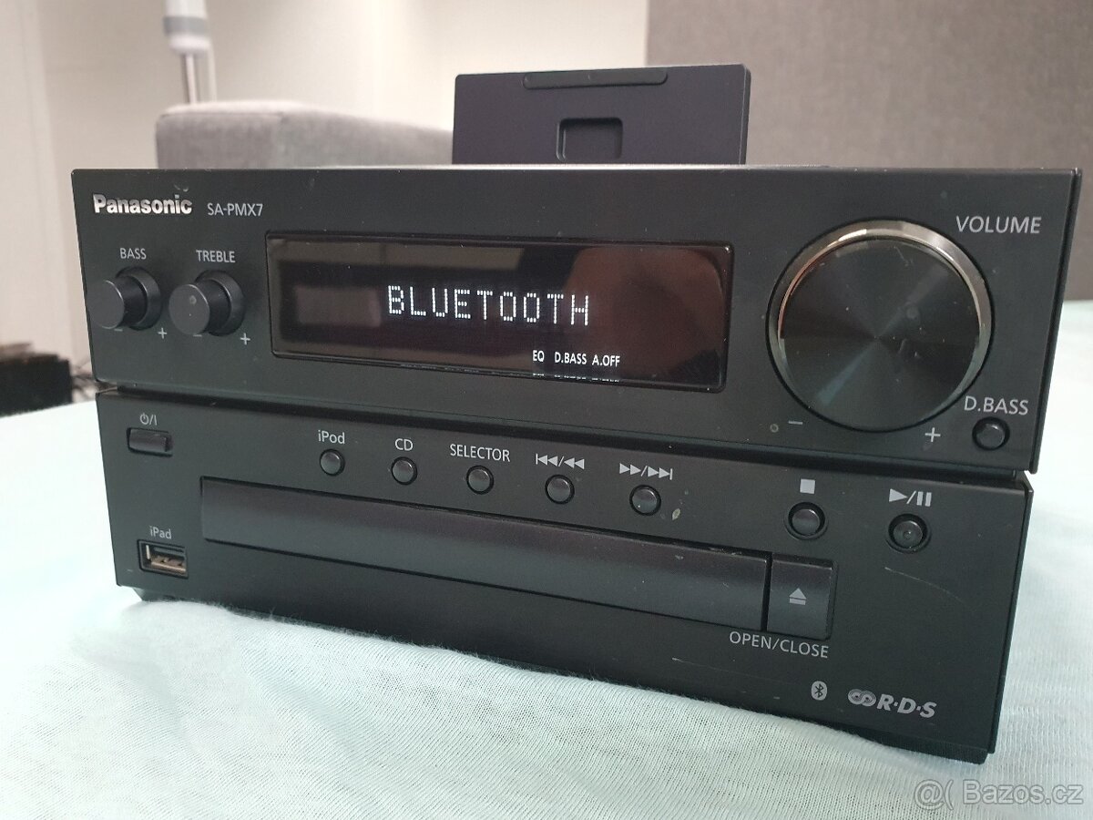 Panasonic SA-PMX7 rádio s rds/cd/usb/bluetooth mikrosystém-