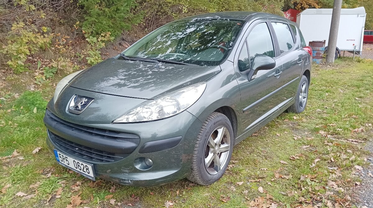 Peugeot 207 SW 1,4i 70kW, r.v. 11/2007, nové v ČR