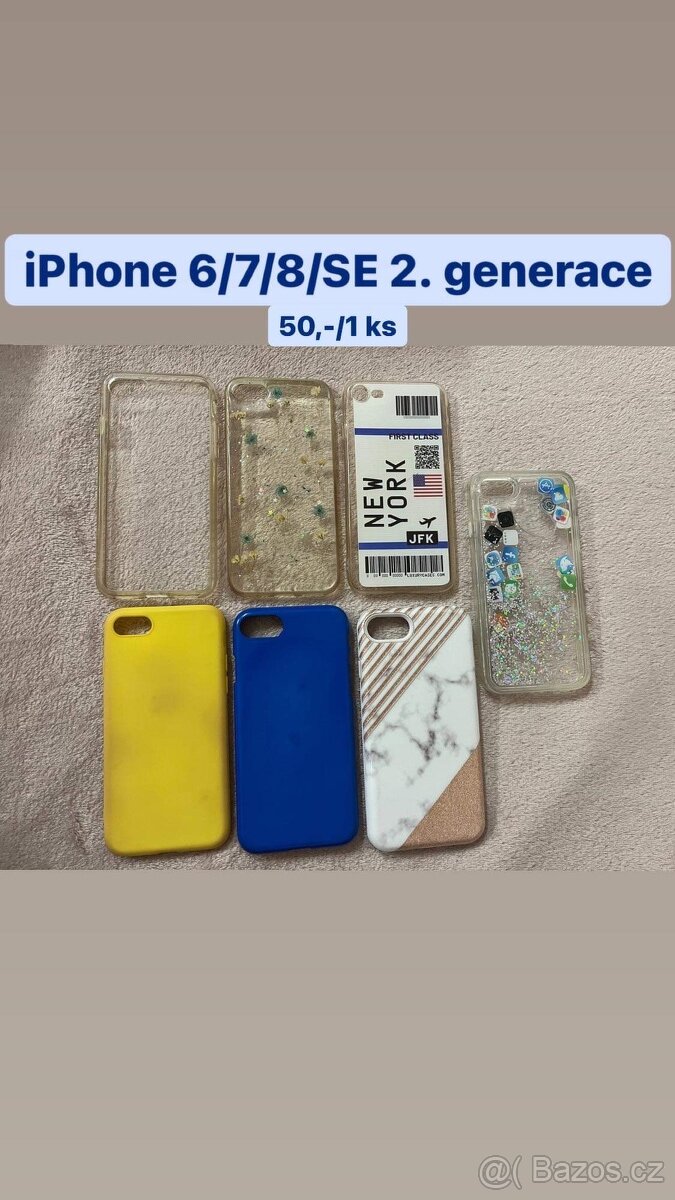 Kryty na iPhone 6/7/8/SE 2. generace