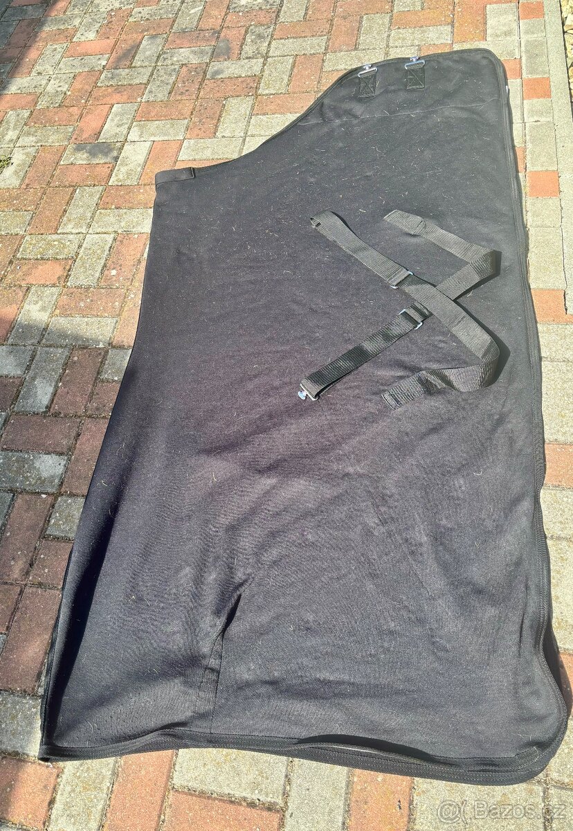 Odpocovací deka černá, vel. 145cm super stav