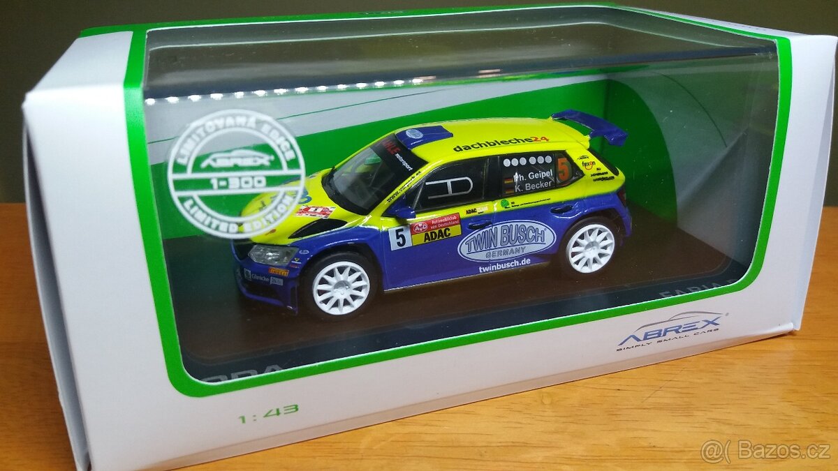 Abrex 1:43 Škoda Fabia III R5 / AvD Sachsen Rallye 2019