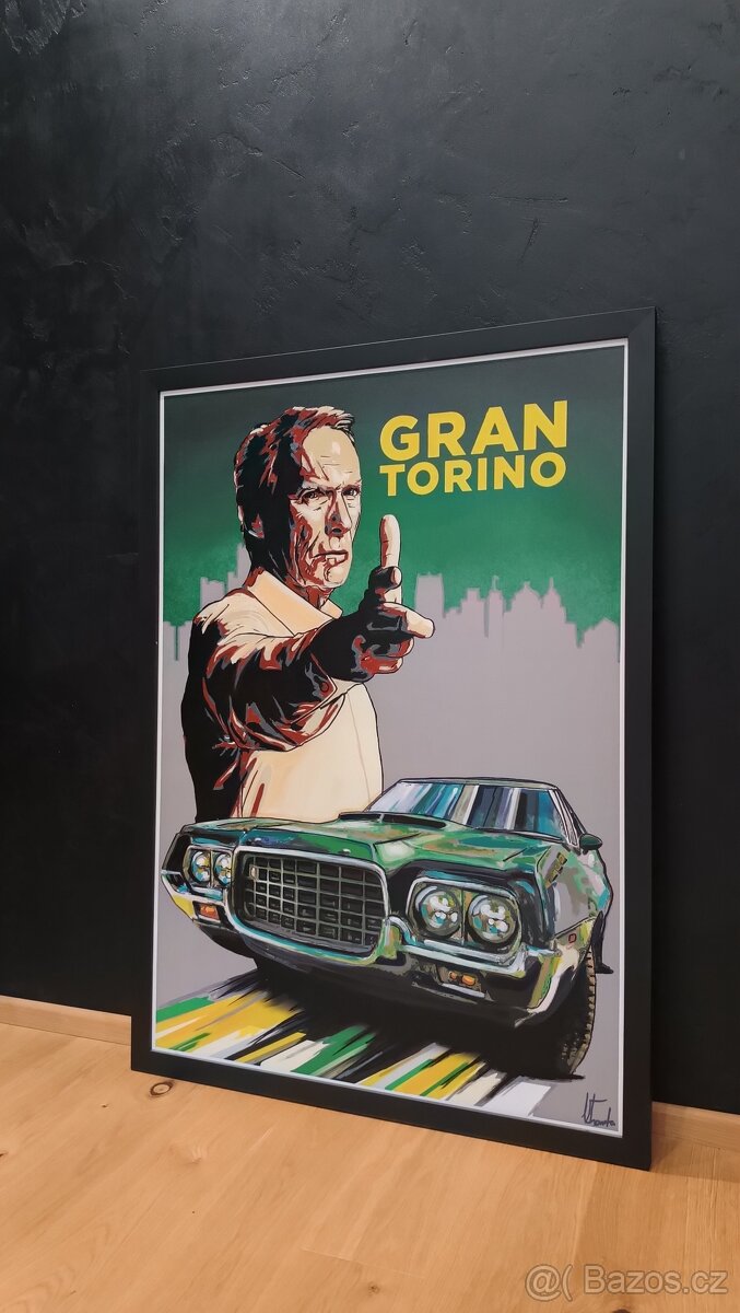 Gran Torino - originál ručně malovaný velký obraz