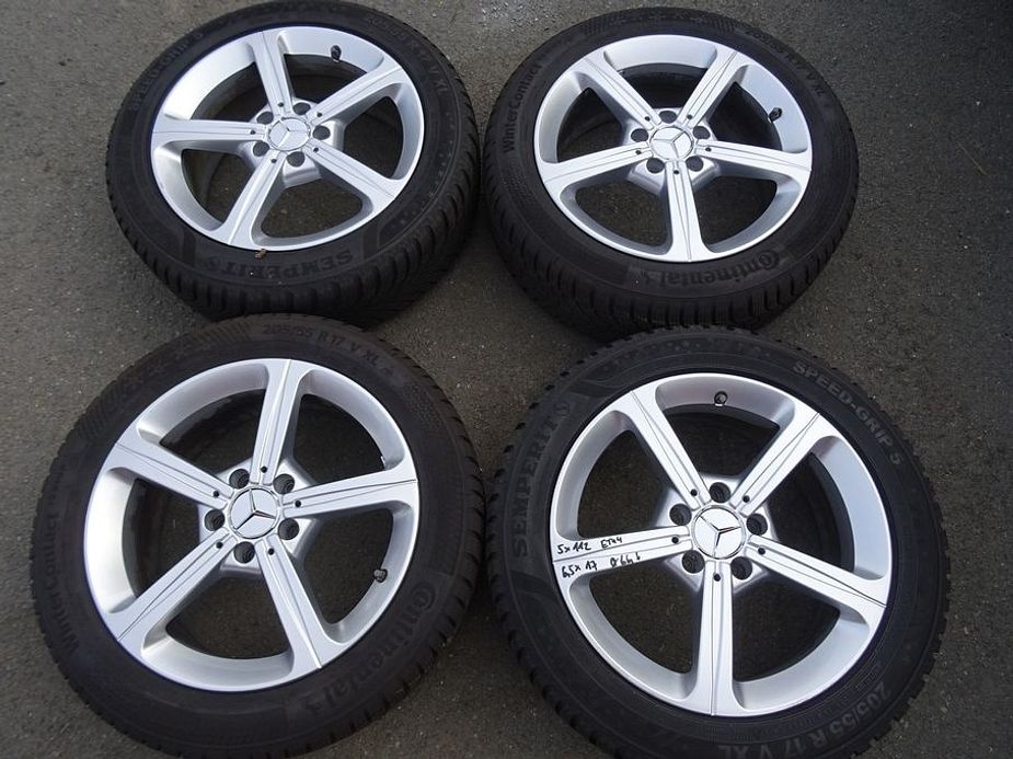 Alu disky origo Mercedes A, 17", 5x112,ET 44, zimní sada