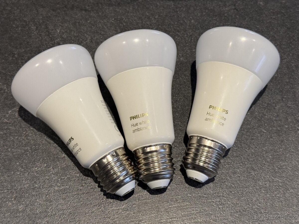 Philips Hue White sada, 3x LED žárovka E27