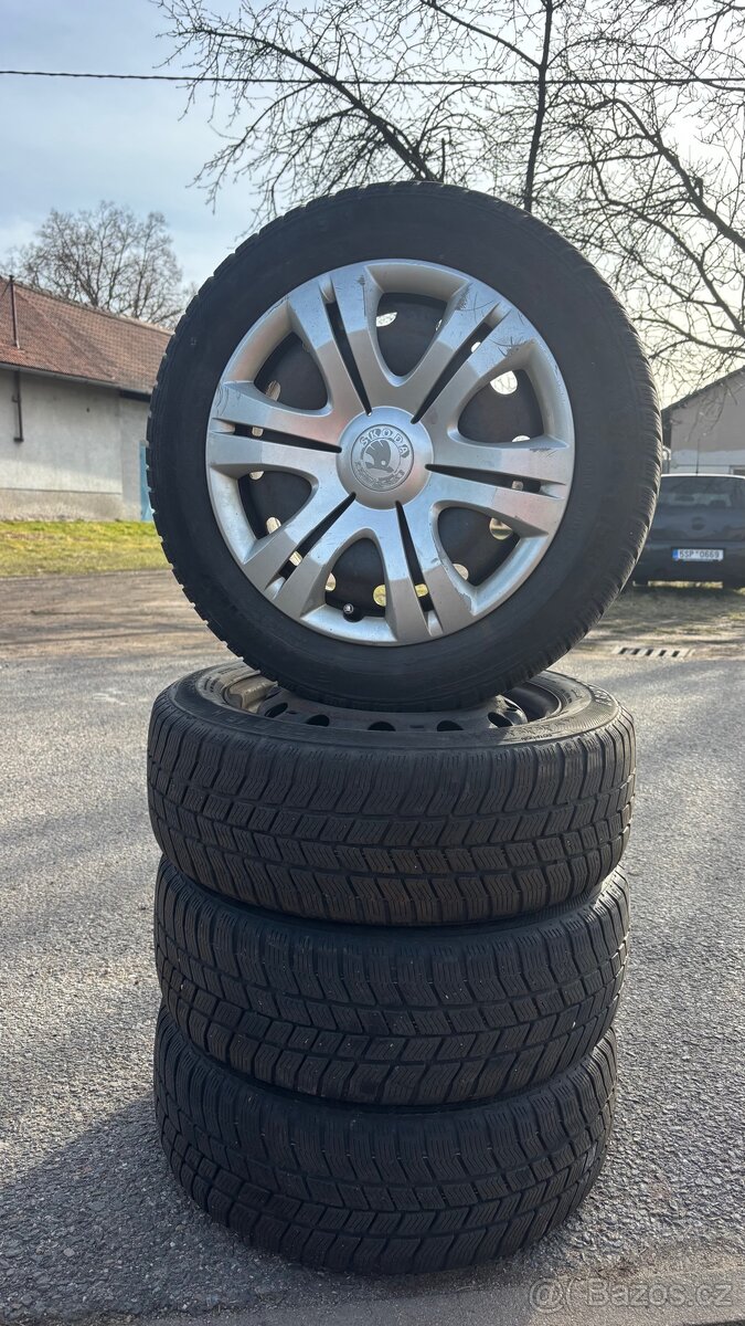 Disky + poklice fabia 2, 195/55 R15