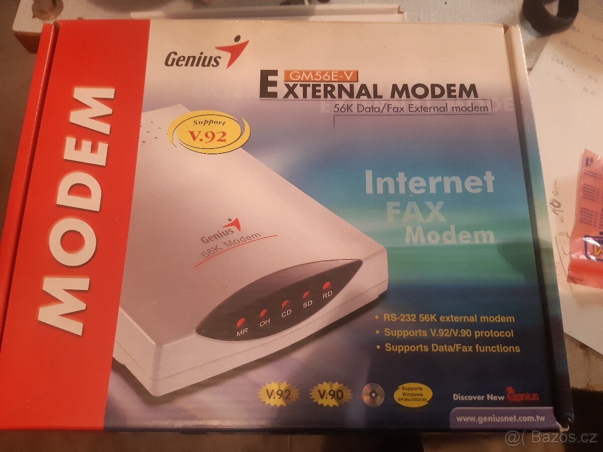 Modem retro připojení internetu