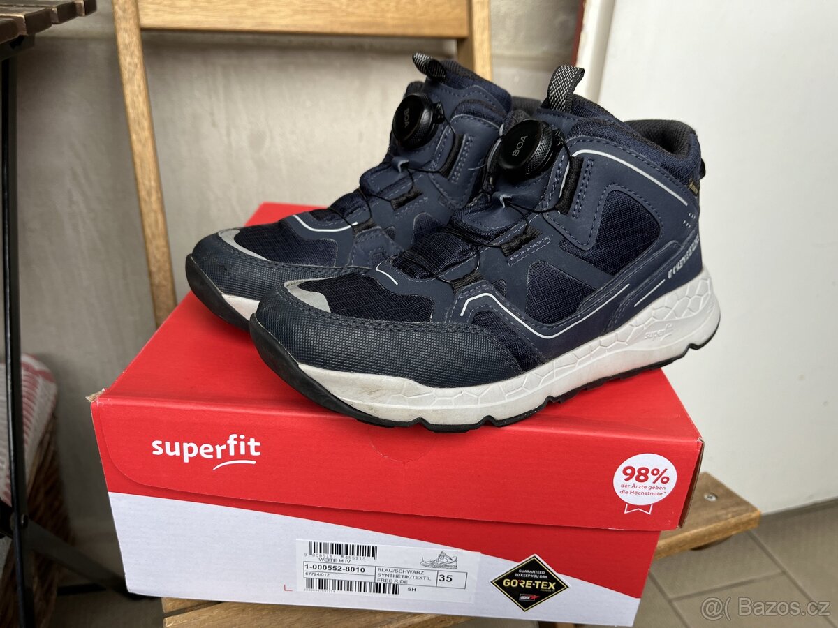 Superfit goretex, vel. 35, top stav, v záruce