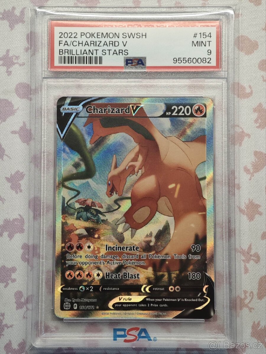 Charizard V , alt art [PSA 9] BRS 154