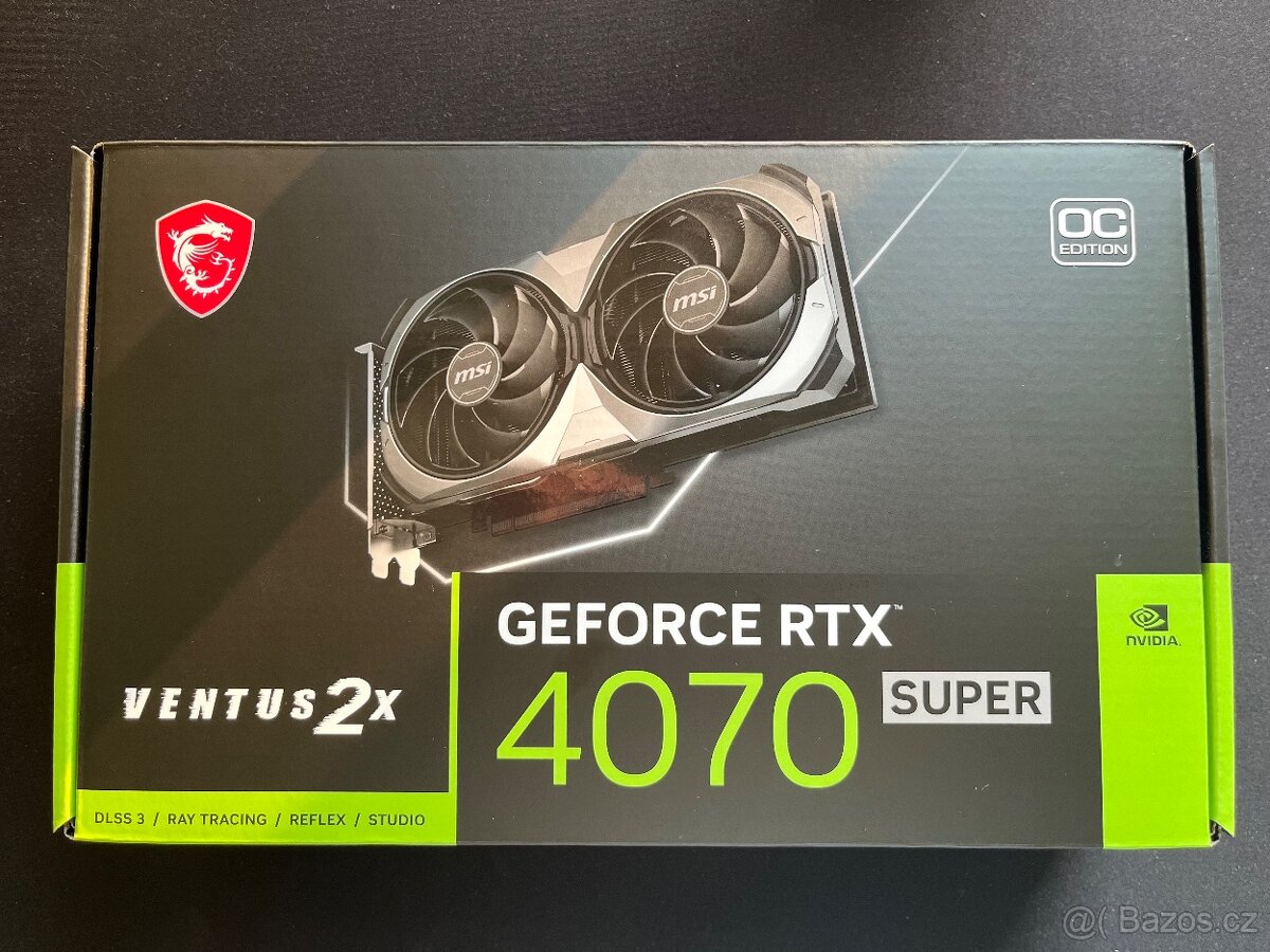 PRÁZDNÁ KRABICE OD VENTUSKY RTX 4070 SUPER