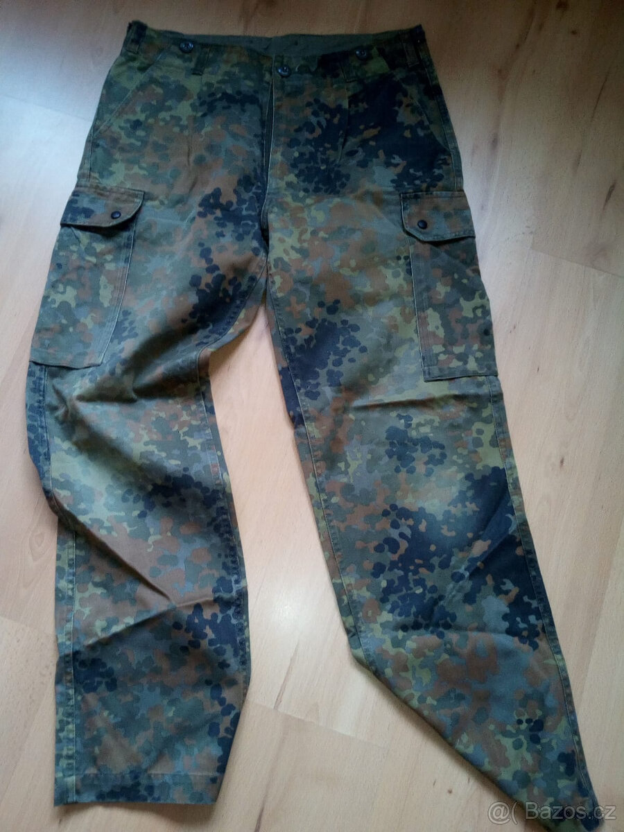 Bundeswehr kalhoty, Flecktarn, original BW, vel. 180/90 Gr.