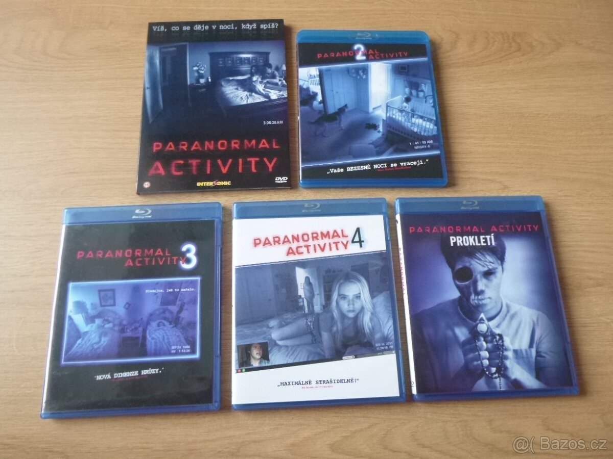 kolekce PARANORMAL ACTIVITY 1-5 cz dabing, blu-ray + dvd