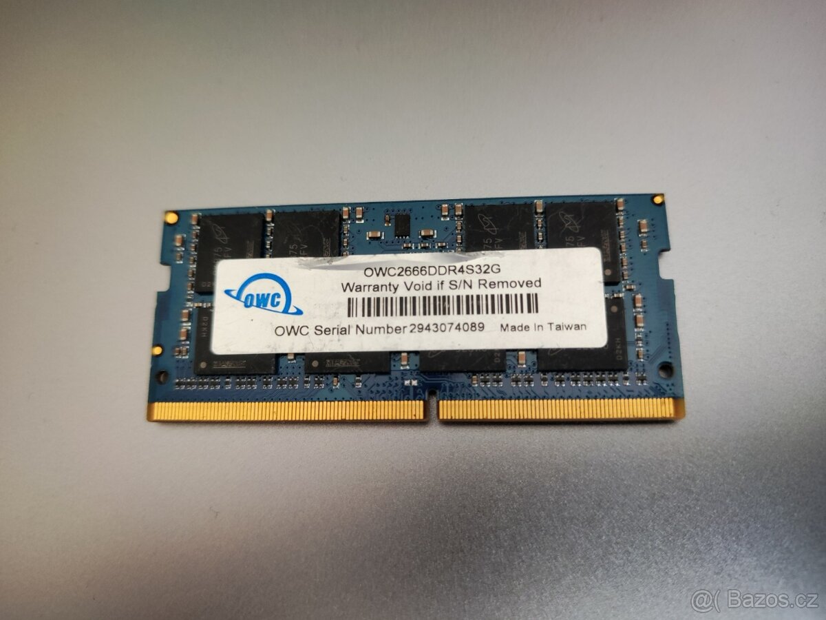 RAM OWC Sodimm DDR4 32GB 2666Mhz pro notebooky