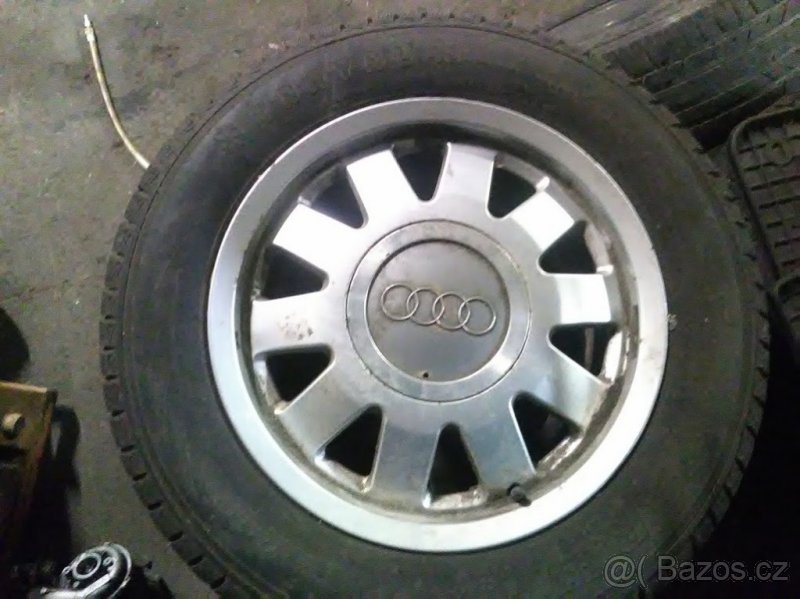 ALU Audi 5x112 + zimní pneu 15"