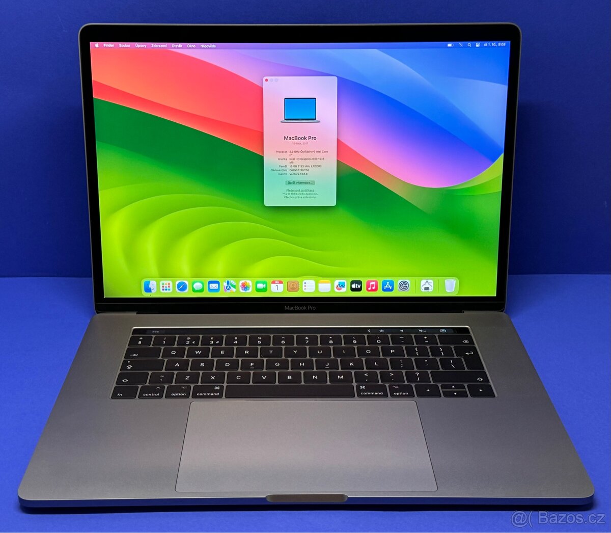 MacBook Pro 15” 2017/16GB RAM/i7/512GB SSD/Záruka