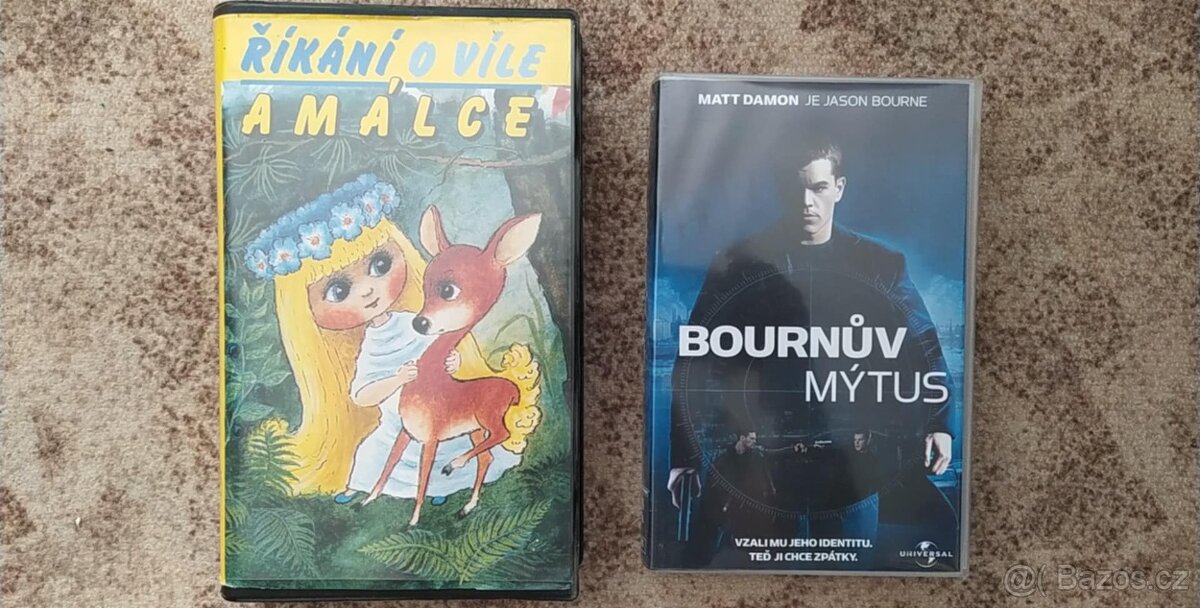 2x VHS: Bournův mýtus a Říkání o víle Amálce