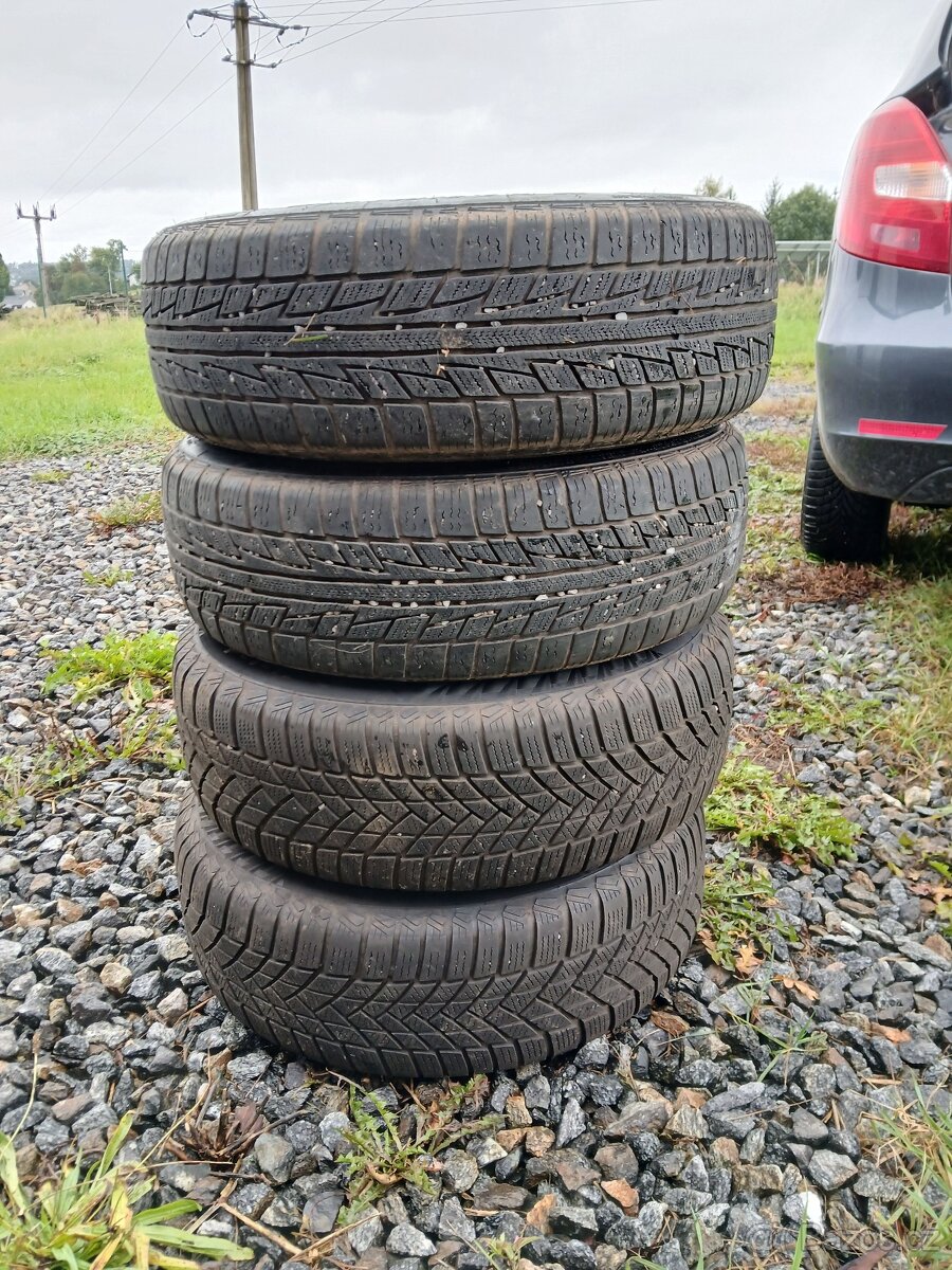 Prodám kola 5x100 6Jx15 H2 ET38+pneu 195/65 R15,zimní