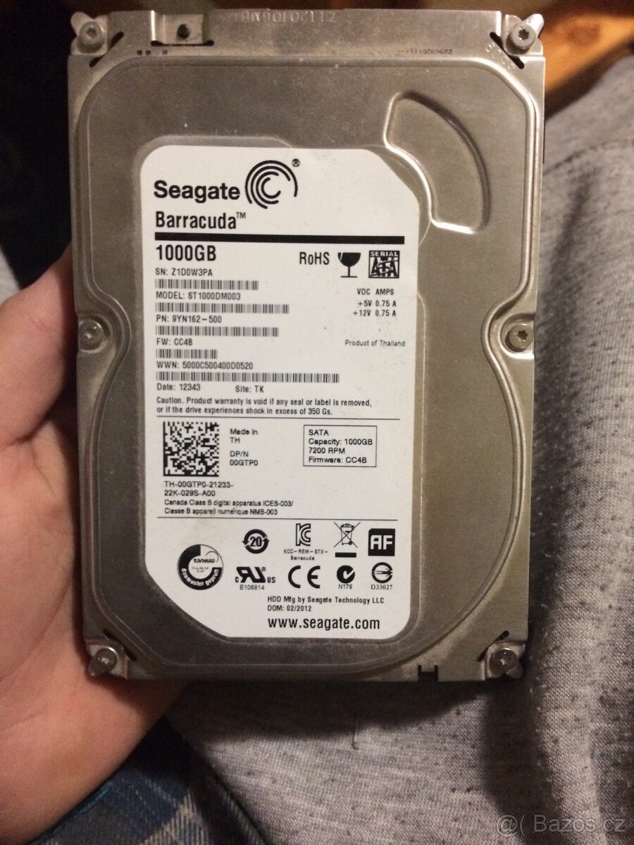 Harddisk/hdd seagate 1tb 1000gb 3.5 disk