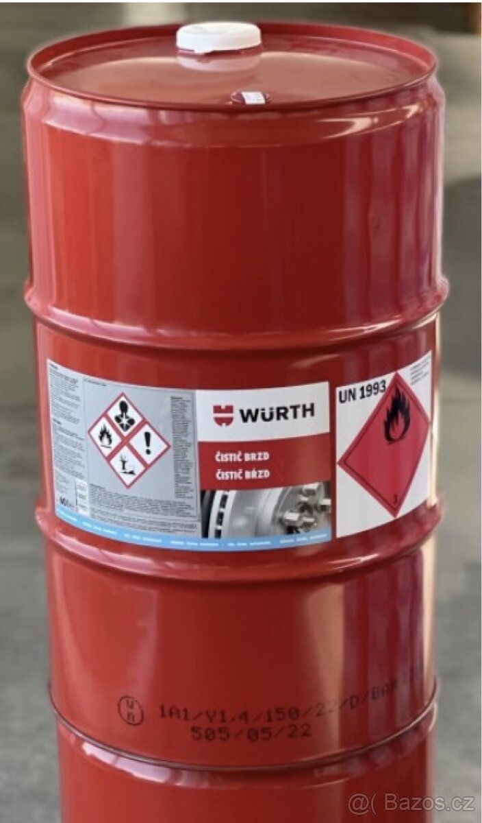 ČISTIČ BRZD Würth, sud 60L