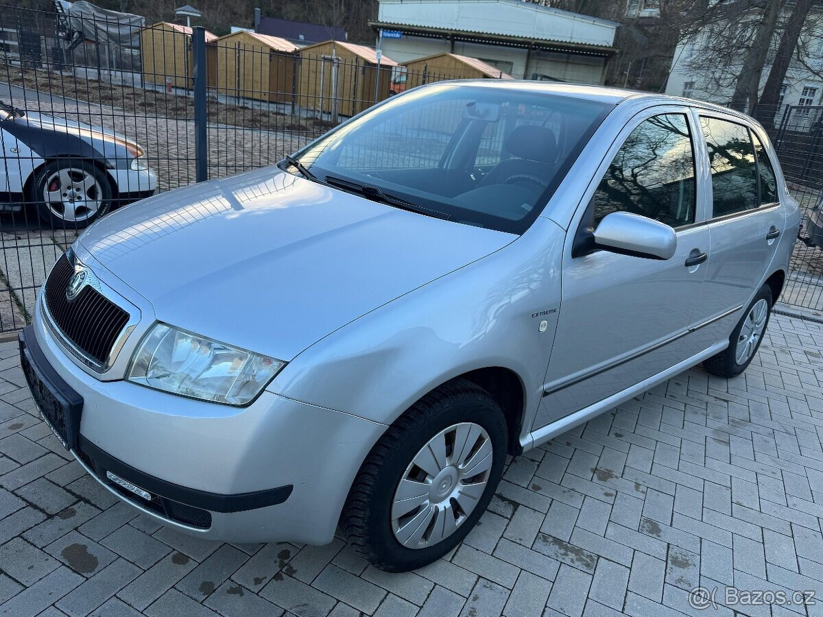 benzínová Škoda Fabia 1 motor 1.4i - 55kW  PERFEKTNÍ STAV