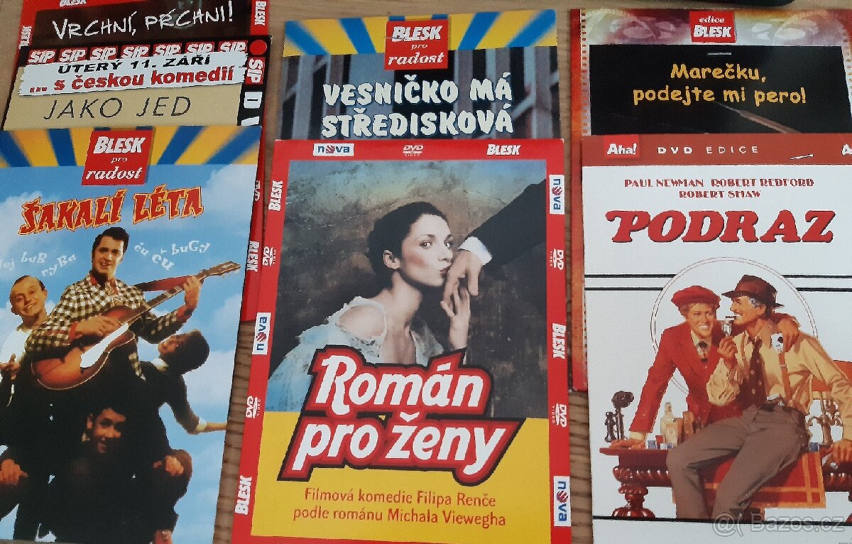 8 ks DVD, Status Quo a filmy, viz foto. Vše 20Kč/ks.