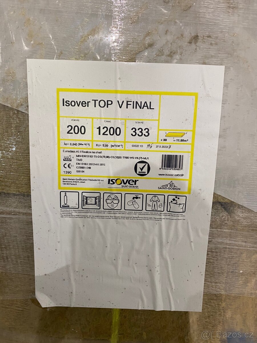 ISOVER Top V Final, desky 1200x333x200mm