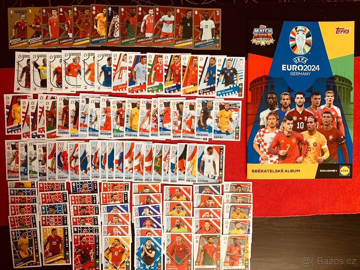 EURO 2024 Match Attax sběratelské kartičky – LIDL