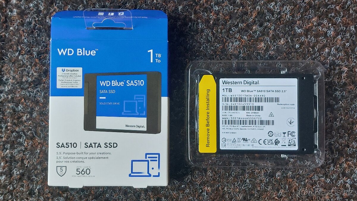 SSD Disk 1TB WD Blue SA510 - nový